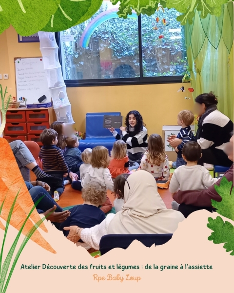 🌱🥕 À la découverte des fruits et légumes au RPE Baby Loup ! 🥦🍎