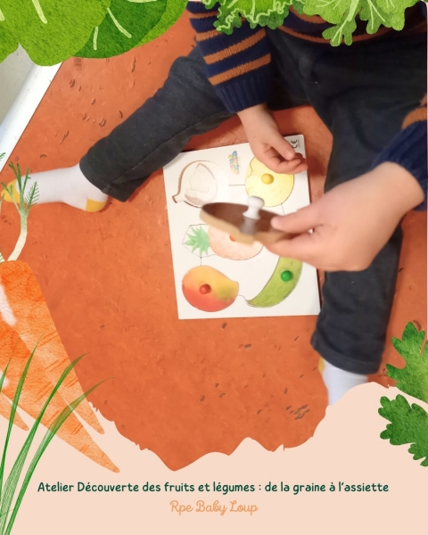 🌱🥕 À la découverte des fruits et légumes au RPE Baby Loup ! 🥦🍎
