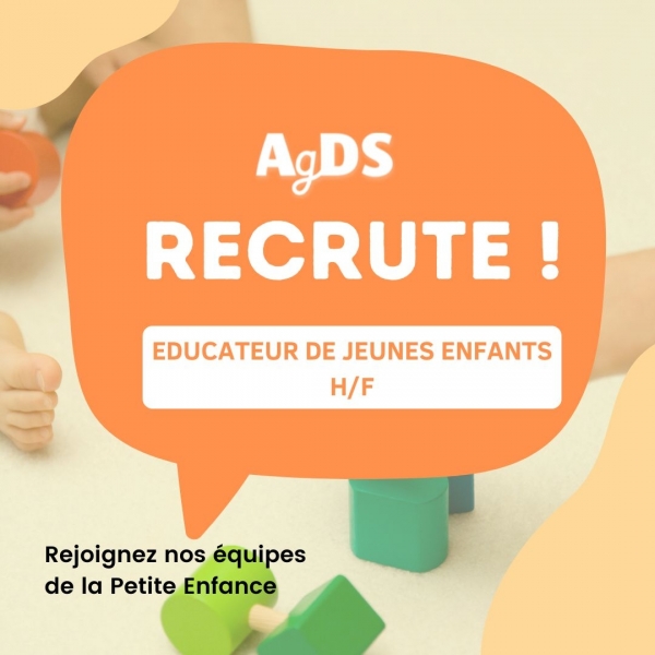 OFFRE D'EMPLOI - EDUCATEUR DE JEUNES ENFANTS H/F - Rejoignez-nous !