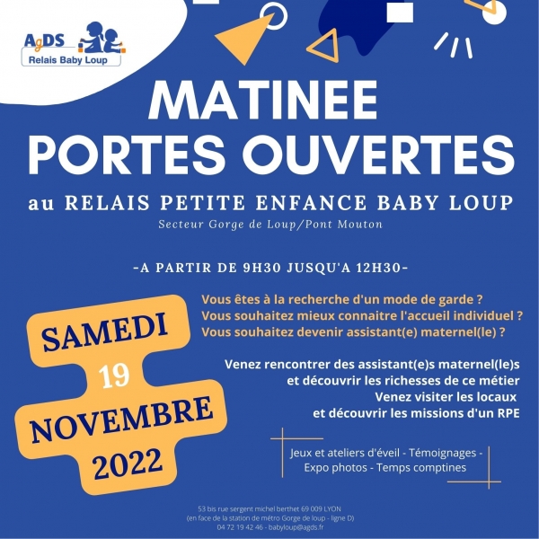 MATINEE PORTES OUVERTES BABY LOUP