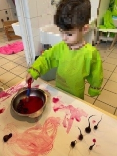 Peinture au jus de betterave