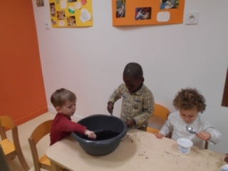 Atelier Plantation à la crèche