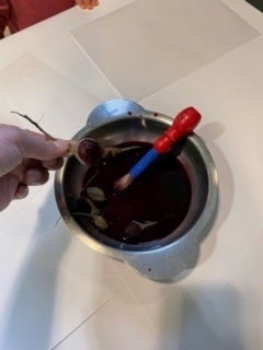 Peinture au jus de betterave