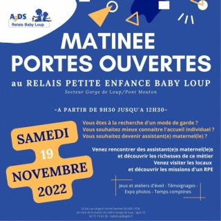 MATINEE PORTES OUVERTES BABY LOUP